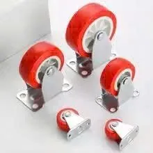 Bánh xe nhựa PVC đỏ