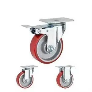 Bánh xe PU niềng gang tải nặng